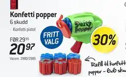 Thansen Konfetti popper tilbud