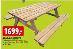 jem & fix BORD/BENKESETT tilbud