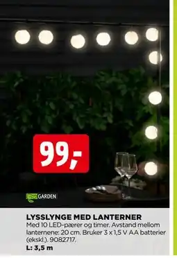 jem & fix LYSSLYNGE MED LANTERNER tilbud