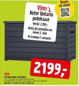 jem & fix PUTEKASSE ONTARIO tilbud
