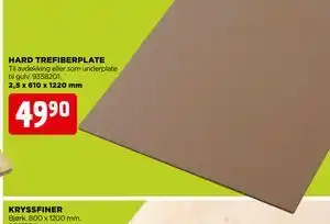 jem & fix HARD TREFIBERPLATE tilbud