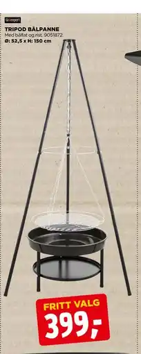 jem & fix TRIPOD BÅLPANNE tilbud