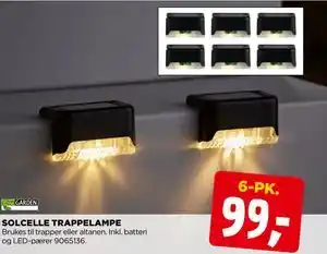 jem & fix SOLCELLE TRAPPELAMPE tilbud