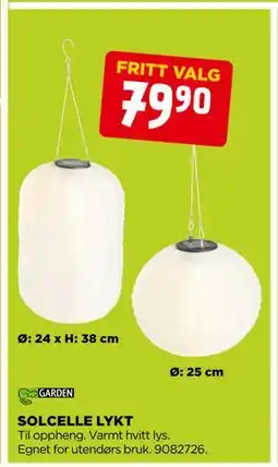 jem & fix SOLCELLE LYKT tilbud