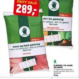 jem & fix GJØDSEL TIL HAGE OG HEKK tilbud