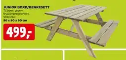 jem & fix JUNIOR BORD/BENKESETT tilbud