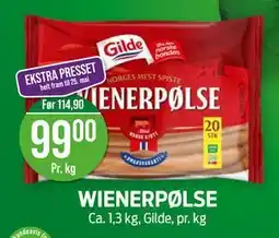 Kiwi WIENERPØLSE tilbud