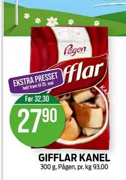 Kiwi GIFFLAR KANEL tilbud