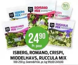 Kiwi ISBERG, ROMANO, CRISPI, MIDDELHAVS, RUCCULA MIX tilbud