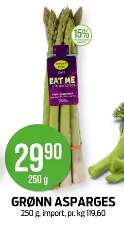 Kiwi GRØNN ASPARGES tilbud