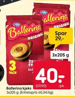Rusta Ballerina kjeks tilbud