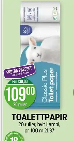 Kiwi TOALETTPAPIR tilbud