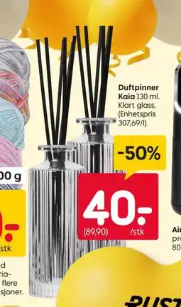 Rusta Duftpinner Kaia tilbud