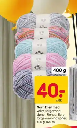 Rusta Garn Ellen tilbud
