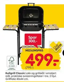 Rusta Kullgrill Classic, Medlemspris tilbud