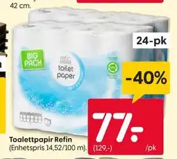 Rusta Toalettpapir Refin tilbud