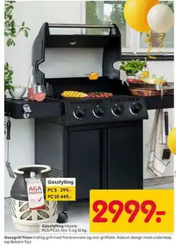 Rusta Gassgrill Titan tilbud