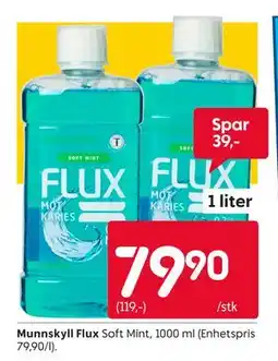 Rusta Munnskyll Flux tilbud