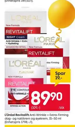 Rusta L’Oréal Revitalift tilbud