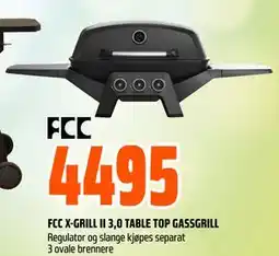 Obs Bygg FCC X-GRILL II 3,0 TABLE TOP GASSGRILL tilbud