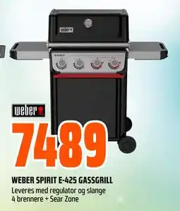 Obs Bygg WEBER SPIRIT E-425 GASSGRILL tilbud