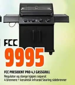Obs Bygg FCC PRESIDENT PRO 4,1 GASSGRILL tilbud