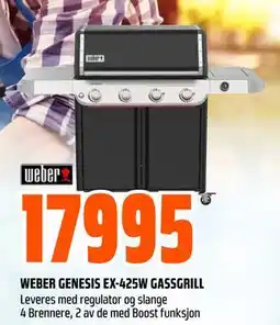 Obs Bygg WEBER GENESIS EX-425W GASSGRILL tilbud