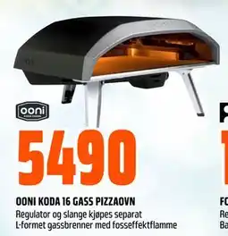 Obs Bygg OONI KODA 16 GASS PIZZAOVN tilbud