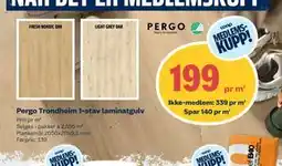 Obs Bygg Pergo Trondheim 1-stav laminatgulv tilbud