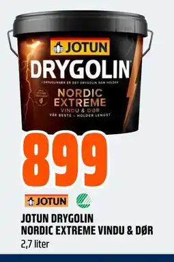 Obs Bygg JOTUN DRYGOLIN NORDIC EXTREME VINDU & DØR tilbud