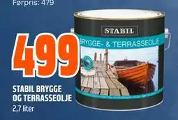 Obs Bygg STABIL BRYGGE OG TERRASSEOLJE tilbud