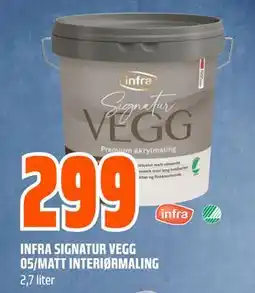 Obs Bygg INFRA SIGNATUR VEGG 05/MATT INTERIØRMALING tilbud