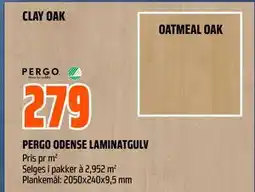 Obs Bygg PERGO ODENSE LAMINATGULV tilbud