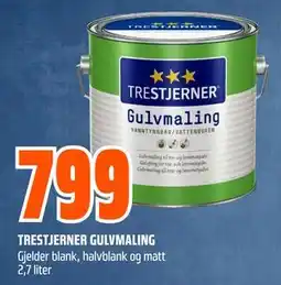 Obs Bygg TRESTJERNER GULVMALING tilbud