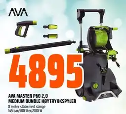 Obs Bygg AVA MASTER P60 2,0 MEDIUM BUNDLE HØYTRYKKSPYLER tilbud