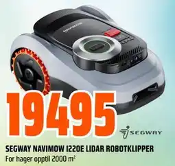 Obs Bygg SEGWAY NAVIMOW I220E LIDAR ROBOTKLIPPER tilbud