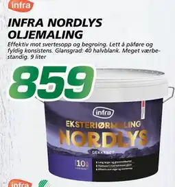Coop Byggmix INFRA NORDLYS OLJEMALING tilbud