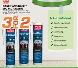 Coop Byggmix CASCO MULTITECH 300 ML PATRON tilbud