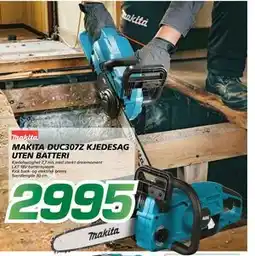 Coop Byggmix MAKITA DUC307Z KJEDESAG UTEN BATTERI tilbud