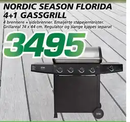 Coop Byggmix NORDIC SEASON FLORIDA 4+1 GASSGRILL tilbud