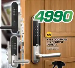 Coop Byggmix YALE DOORMAN L3S RETROFIT DØRLÅS tilbud