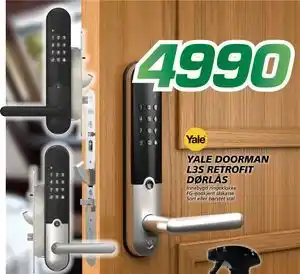 Coop Byggmix YALE DOORMAN L3S RETROFIT DØRLÅS tilbud
