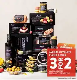 Jacobs JACOBS UTVALGTE PLUKK & MIKS tilbud