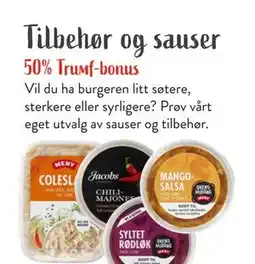 Jacobs Tilbehør og sauser tilbud