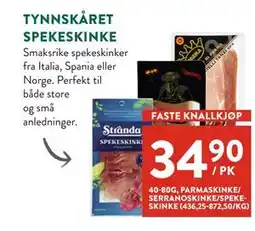 Jacobs TYNNSKÅRET SPEKESKINKE tilbud