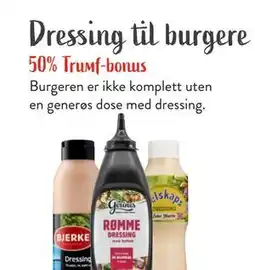 Jacobs Dressing til burgere tilbud