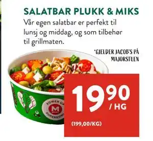 Jacobs SALATBAR PLUKK & MIKS tilbud