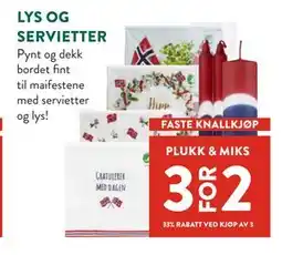 Jacobs LYS OG SERVIETTER tilbud