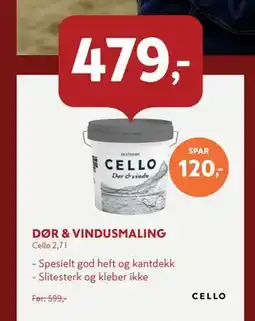 Byggmakker DØR & VINDUSMALING tilbud