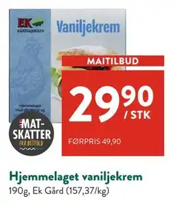 Jacobs Hjemmelaget vaniljekrem tilbud